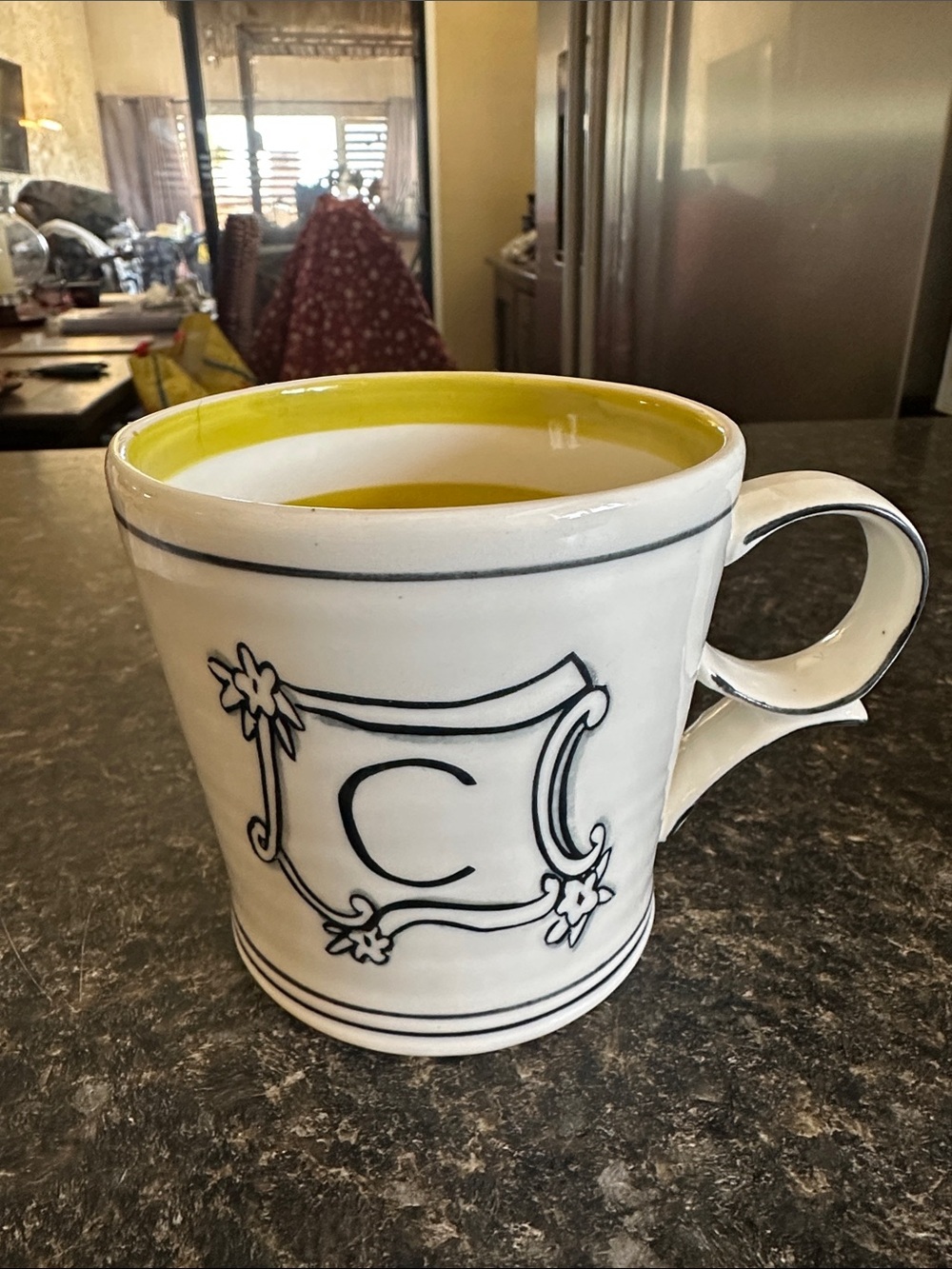 Molly Hatch for Anthropologie monogram ‘C’ mug EUC - Picture 3 of 7